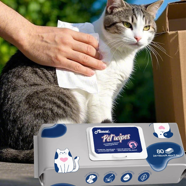 Extra Thick Pet Cleaning Wipes 200 Sheets – Septic-Safe & pH Balanced for Sensitive Skin