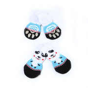 Pet Clothing 4pcs Cute Dog Socks Winter Indoor Cat Anti-Slip Knit Sock Wear Slip On Paw Protector Chihuahua Boots Pet Dog Socks