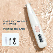 Rechargeable Pet Paw Trimmer with LED Light, Fully Waterproof Dogs Cats Hair Trimmer, Dog Clippers for Grooming