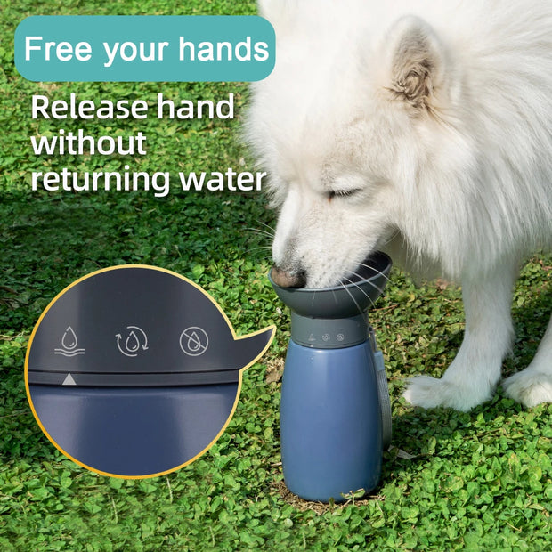 600ml Big Dog Water Bottle Portable Travel Pet Drinking Bowl For Small Medium Dogs Cat Pet Water Cup Labrodor Feeding Supplies