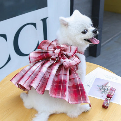 Dog Summer Dress Cat Skirt Pet Clothing Chihuahua Lattice Skirt Puppy Cat Princess Apparel Cute Puppy Clothes Pet Product