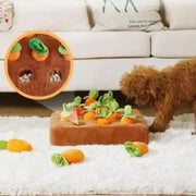 Carrot Snuffle Mat Dogs Cats Puzzle Toy with 12 Carrots Small Medium Large Interactive Pet Stress Relief Dogs Chew Toys Plush
