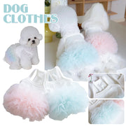 Pet Dog Mesh Puffy Skirt Layered Tutu Skirt Pet Dog Teddy Puppy Cat Clothes Tutu Skirt Pet Dog Teddy Skirt Supplies New