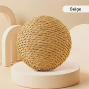 10CM Interactive Sisal Cat Scratching Ball Toy For Kitten Teeth Cleaning Anti Bite Cat Ball Sounding Toy Pet Supplies