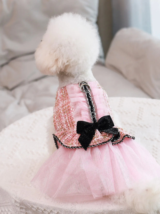 Pet clothing for spring & autumn, teddy bear, Schnauzer, Yorkshire, puppy clothing, dog princess dress, suitable for fashionable