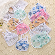 Pet clothing is fresh cute fashionable summer thin cat and dog clothing breathable mesh suspender and stylish vest