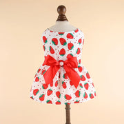 Summer Pet Cat Puppy Princess Dress Pet Clothes Striped Plaid Dresses with Bow Cats Kitten Rabbit Sphynx Clothing Pet Supplies