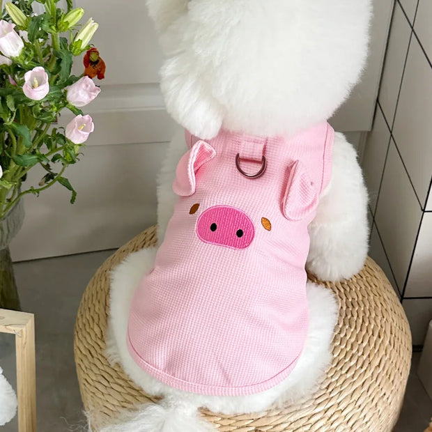 Summer Dog Clothes for Small Dogs Thin Cute Dog Vest Puppy Clothes Breathable Chihuahua  Clothes Cat Vest Pet Supplies