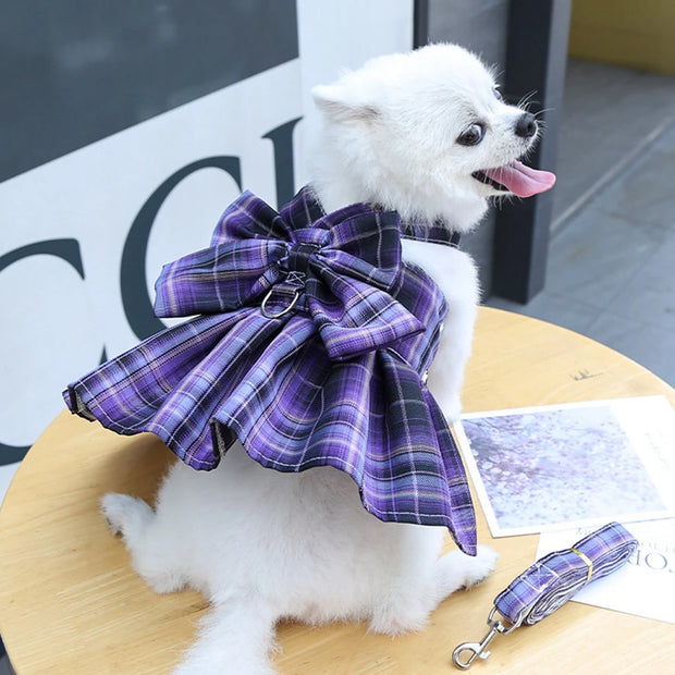 Dog Summer Dress Cat Skirt Pet Clothing Chihuahua Lattice Skirt Puppy Cat Princess Apparel Cute Puppy Clothes Pet Product