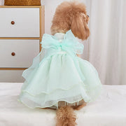 Luxury Dog Clothes Wedding Dress Prom Party Princess Dresses for Small Dogs Puppy Cat Costume White Pet Supplies New