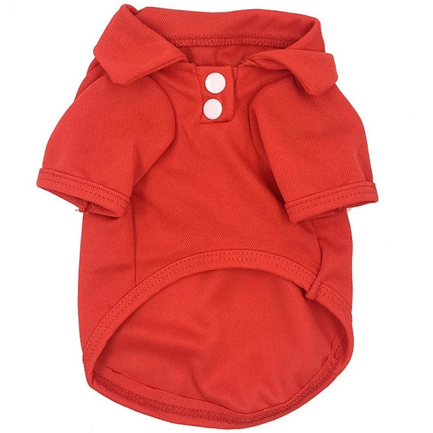 Luxury Dog Shirt for Small Dogs Summer Dog Polo Shirt Cute Soft Puppy Clothing Solid Cat Shirt Chihuahua Dog Clothes Pet Costume