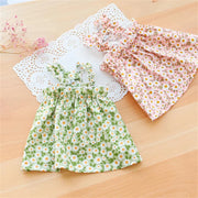 2025 Summer Cotton Sphynx Cat Suspender Skirt Love Flower Pet Princess Dresses for Cats Dog Dress Clothes