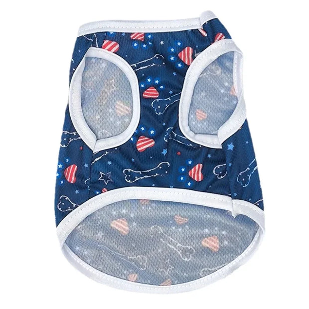 Summer Pet Cat Vest for Small Medium Cats Dogs Hiking Breathable Cloth Mesh Kitten Sleeveless Clothes Teddy Chihuahua Clothing