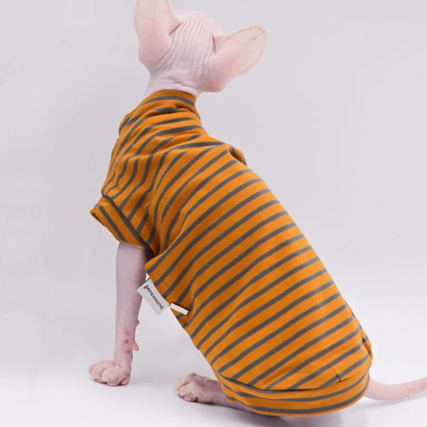 Hairless Cat Clothes Breathable Cotton Summer Thin Cat Vest for Sphynx,Devon Rex ,Cornish, Small Cats and Dogs