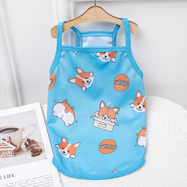 Cute Dog Vest Pet Clothes for Small Medium Dogs Teddy Bulldog Puppy Cat Suspenders Summer Spring Thin Dog Cat Shirts Pet Costume