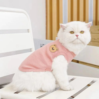 Dog Vest Pet Cat Clothing Four Colors Of Polyester Fabric Breathable Sweat Resistant Easy To Clean Fun Viewing