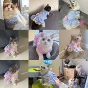 Summer Princess Pet Dress For Dogs Little Small Puppies Animal Cat Tutu Wedding Party Skirt Clothes For Chihuahua Yorks