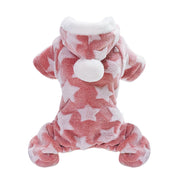 Soft Dog Clothes Fleece Puppy Chihuahua Clothing Winter Cat Coat Jumpsuit Dog Costume Hooded Pajamas For Small Medium Dogs Cats