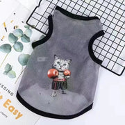 Fashion Cat Clothes Pet Dog Clothes For Small Dogs Chihuahua French Bulldog Summer Vest T Shirt Super Cool Lovely Puppy Clothing