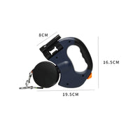 Retractable Dual Doggie Leash with LED Light, 360 Swivel No Tangle for Each Dog Independent Braking with 3M Reflective Leads