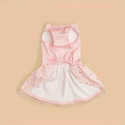 Dog Dress Girl Dog Clothes Pet Apparel Doggie Pink Bowknot Tulle Cat Sequin Clothing Pup Dresses Doggy  Attire Birthday