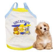 Pet Clothes Dog Girl Clothes Sleeveless Stylish Lightweight Breathable Comfortable Cat Suit For Camping Beach Walking Training