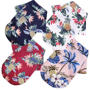Summer Spring Pet Dog Clothes Hawaiian Style Leaf Printed Beach Shirts For Puppy Small Cat Dog Chihuahua Costume Pet Clothing
