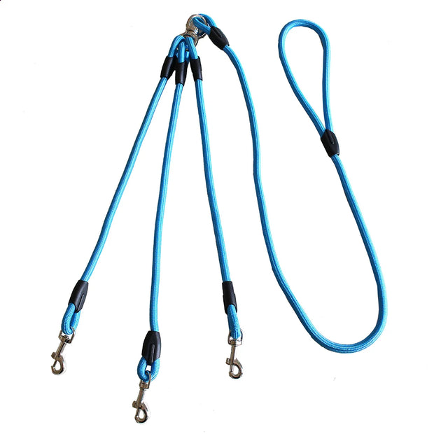 No Tangle 3 Dog Leash Triple Coupler Multi Way Splitter Nylon Dog Leash for Small Dogs Pet Multiple Leash for Walking 3 Puppies