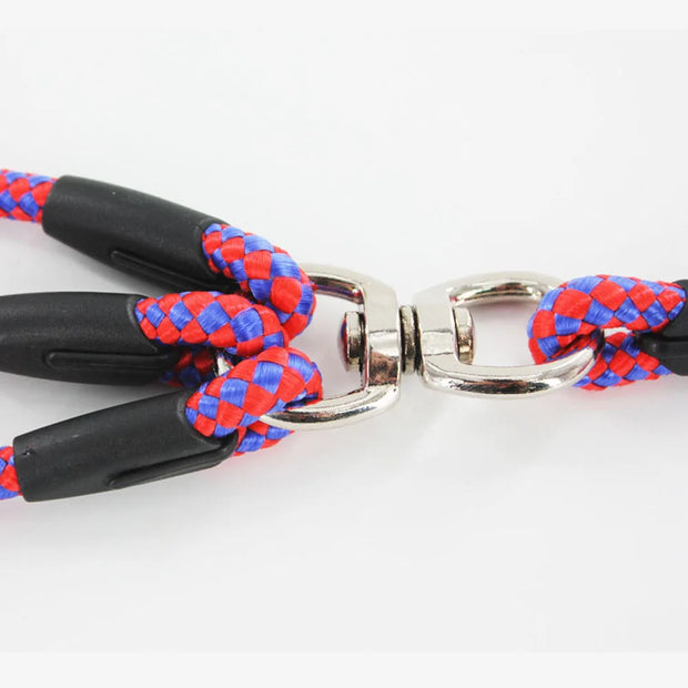 No Tangle 3 Dog Leash Triple Coupler Multi Way Splitter Nylon Dog Leash for Small Dogs Pet Multiple Leash for Walking 3 Puppies