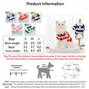 Summer Polo Shirt for Dogs Puppy Clothes Bichon Frise Chihuahua Stripe Dog Sweatshirt Cat Cooling Vest for Small Medium Dogs