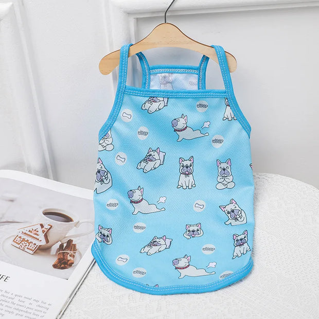 Cute Dog Vest Pet Clothes for Small Medium Dogs Teddy Bulldog Puppy Cat Suspenders Summer Spring Thin Dog Cat Shirts Pet Costume