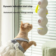 Intelligent interactive cat toy,Mobile activation wake-up, earthworm pole, toy with tail, automatic popping hole,Interactive