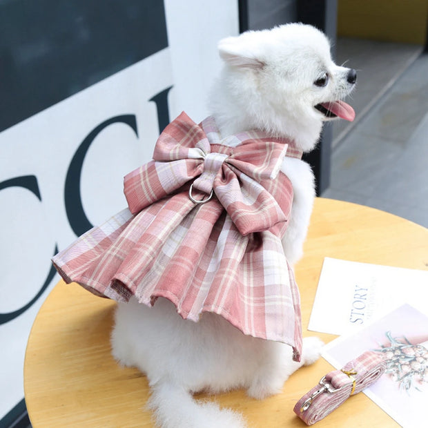 Dog Summer Dress Cat Skirt Pet Clothing Chihuahua Lattice Skirt Puppy Cat Princess Apparel Cute Puppy Clothes Pet Product
