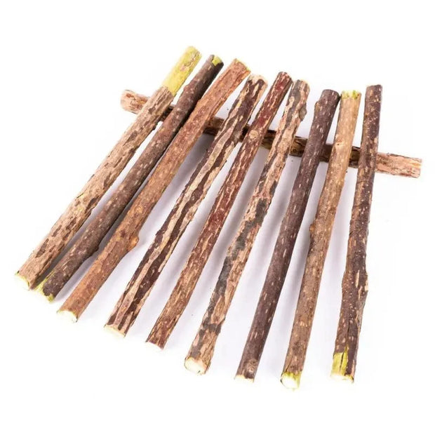 10pcs/lot Catnip Stick Pet Cat Molar Toys Natural Wood Polygonum Sticks Cleaning Teeth Relieve Boredom Snacks Chews Toys