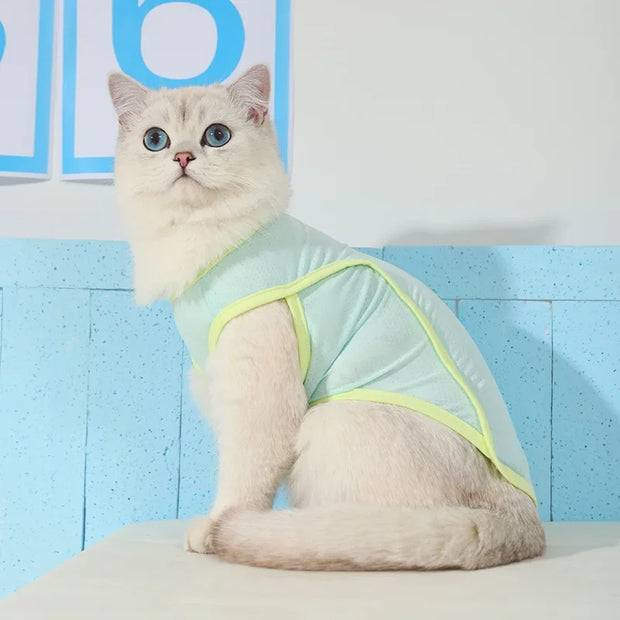 Cat Anti Hair Loss Summer Thin Puppet  Dog Little Pet Baby Cat Sunscreen Cat Tank Top
