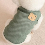 Anti Shedding Cat Clothes Summer Dog Vest Ultra Soft Thin Pet Shirts for Teddy Puppy Blue Kittens Sleeveless Puppy Apparel