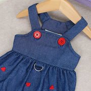 2024 New Puppy Clothes Dog Dress Pet Clothing Cat Strap Dress Pet Denim Dress Summer Sweet Love Spring Small Dog Clothes Skirt