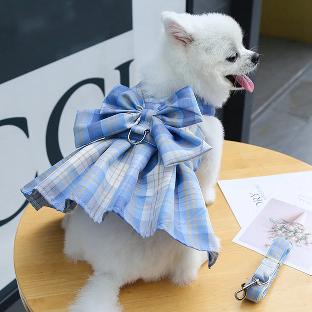 Dog Summer Dress Cat Skirt Pet Clothing Chihuahua Lattice Skirt Puppy Cat Princess Apparel Cute Puppy Clothes Pet Product