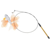 Colourful Fish Cat Teaser Stick Goldfish Fighting Fish Shape Cat Toy Funny Pet Toy