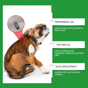 Pet Skin Spray is Suitable 100ml for Dogs and Cats.  Natural Soothing Spray is Used to Relieve Itchy Skin, Clean and Soften Hair