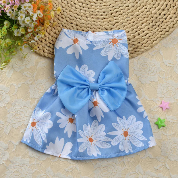 Summer Thin Sphynx Cat Skirt Dress Cute Print Pet Clothes for Cats Gotas Garfield Katten Kleding Suit Vestidos mascota sukienki