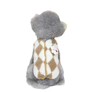 1pc Pet Dog Clothes Soft Warm Fleece Dogs Jumpsuits Plaid Pet Clothing for Small Dogs Puppy Cats Costume Coats