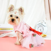 Dog Dress Dog Dresses for Small Dogs Girl Mesh Puppy Dress Summer Dog Clothes Yorkie Chihuahua Teacup Outfits Clothing Apparel Pet Cat Princess Dress Dog Birthday Outfit