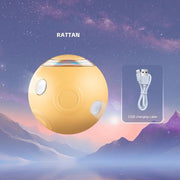 High Quality Smart Cat Toys Automatic Rolling Ball Electric Silicone Anti-Bite Anti-Fall Rotating Shine Interactive Pet Dog Toy
