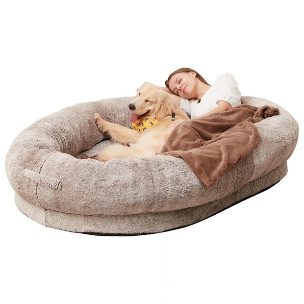 Human Dog Bed  Portable Pet Bed Cloth Human Sleeping Huge Kennel Cat Kennel Kennel Removable And Washable