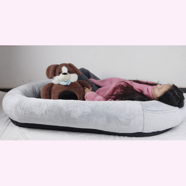 Human Dog Bed  Portable Pet Bed Cloth Human Sleeping Huge Kennel Cat Kennel Kennel Removable And Washable