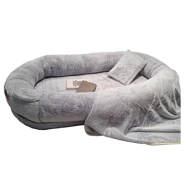 Human Dog Bed  Portable Pet Bed Cloth Human Sleeping Huge Kennel Cat Kennel Kennel Removable And Washable