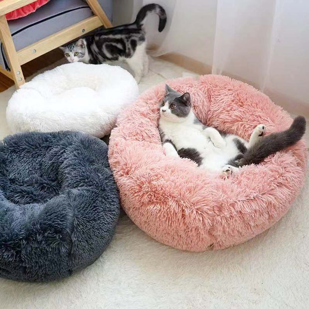 Pet Litter Round Plush Dog Litter Cat Litter Autumn And Winter Pet Bed Dog Pad Cat Pad Pet Pad